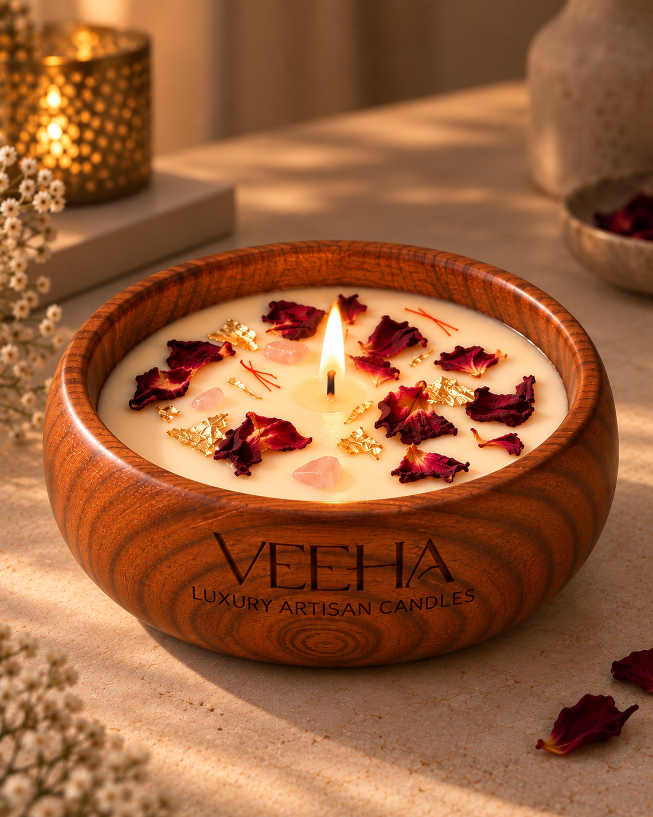 Wooden Bowl – 6-inch Blush — Studio Veeha